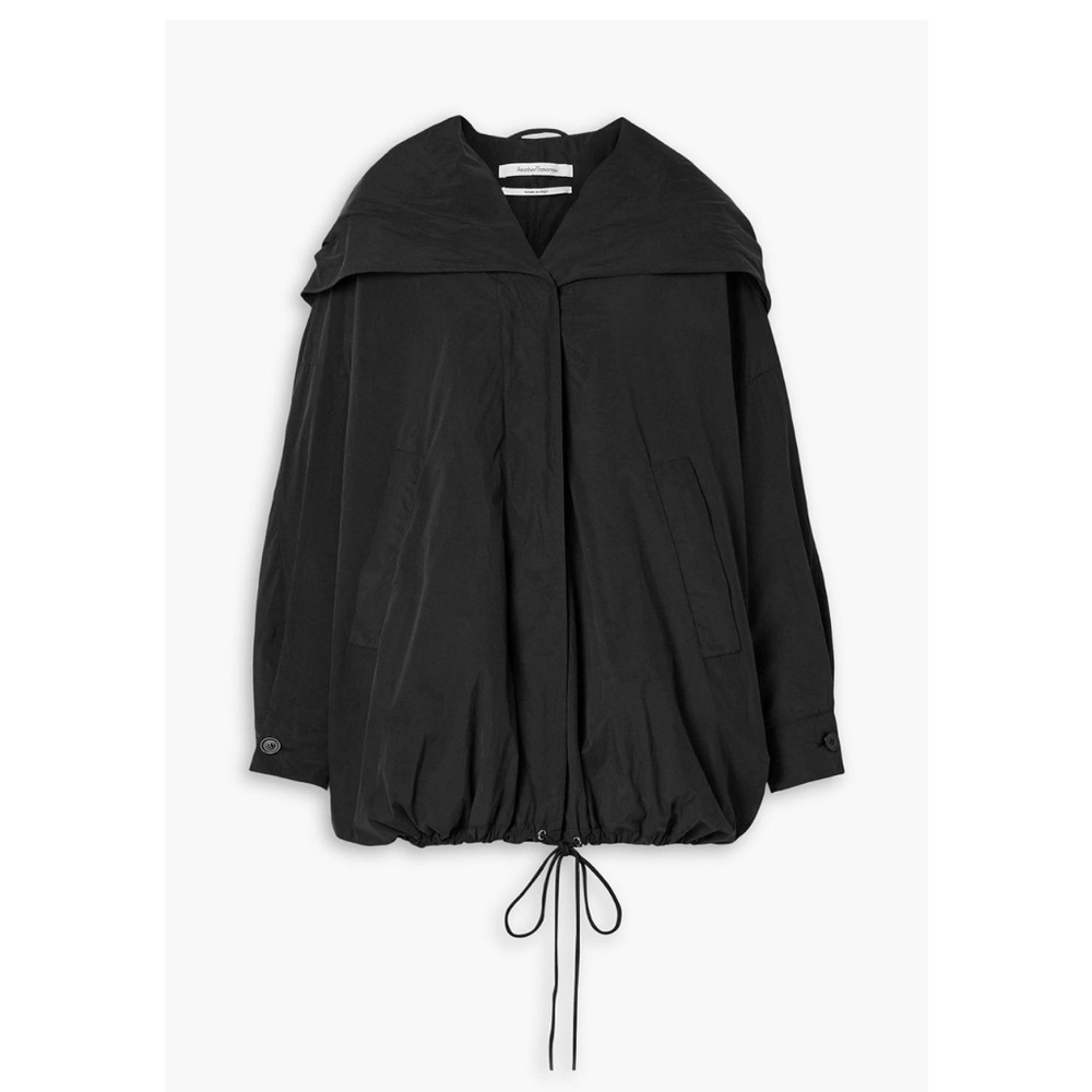Black Windbreaker Jacket by Another Tomorrow
